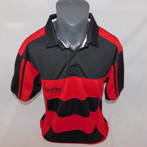 Kooga Made for Rugby Gear Mens XL Red Black Rugby Jersey Shirt Polo - Picture 12 of 12